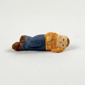 Figura de pastor que dorm en format mini, artesania d'Olot per l'Eva i en Marian.