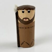 Figura de Sant Josep en format mini per a pessebre, artesania de la Garrotxa.