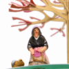 T9_H escultura la bugadera MUTT homenatge a Les Bugaderes de Joaquim Vayreda i Marian Vayreda pintura del 1883 a olot La bugadera - MUTT